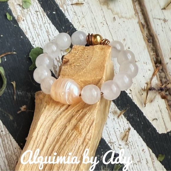 Alquimia White and Orange Enamel Ring - Picture 2 of 2